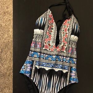 Costal blue one piece swim Sz.M